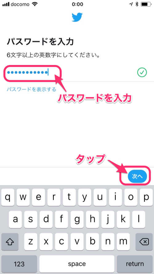 キャプチャー、パスワード入力